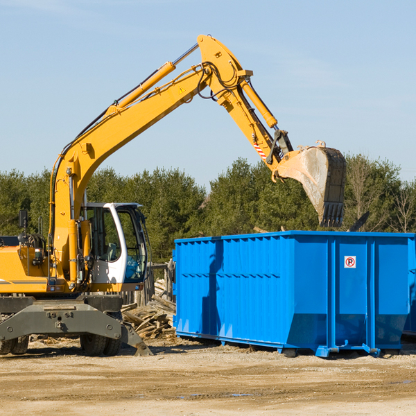 are there any restrictions on where a residential dumpster can be placed in Warwick North Dakota